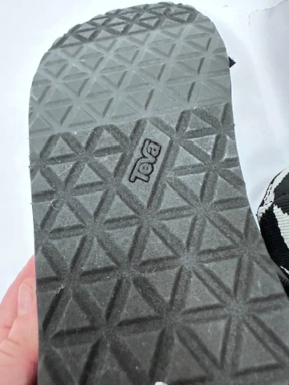 Teva Sandals Mens 11 Black White Sport Outdoor Comfort Hiking